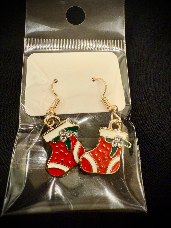 Yılbaşı Temalı Mini Küpe - Görsel 3