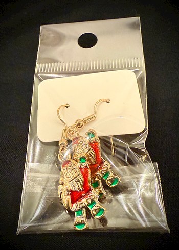 Yılbaşı Temalı Noel Baba Küpeler - Görsel 3