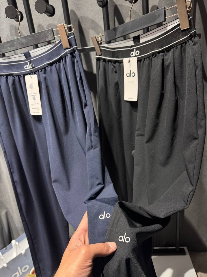 "alo"Siyah Salaş  Kadın Kumaş Pantolon - Görsel 2