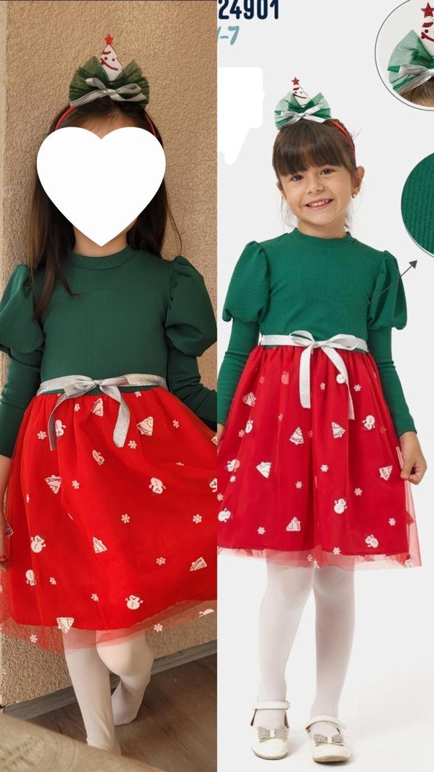Kız Çocuk yılbaşı elbisesi - Görsel 2