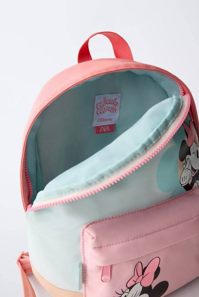 Pembe Pastel Çocuk Okul Çantası Mini Mause - Görsel 3