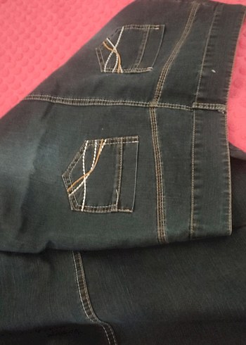 42 Beden siyah Renk Siyah Kemerli Denim Midi Etek