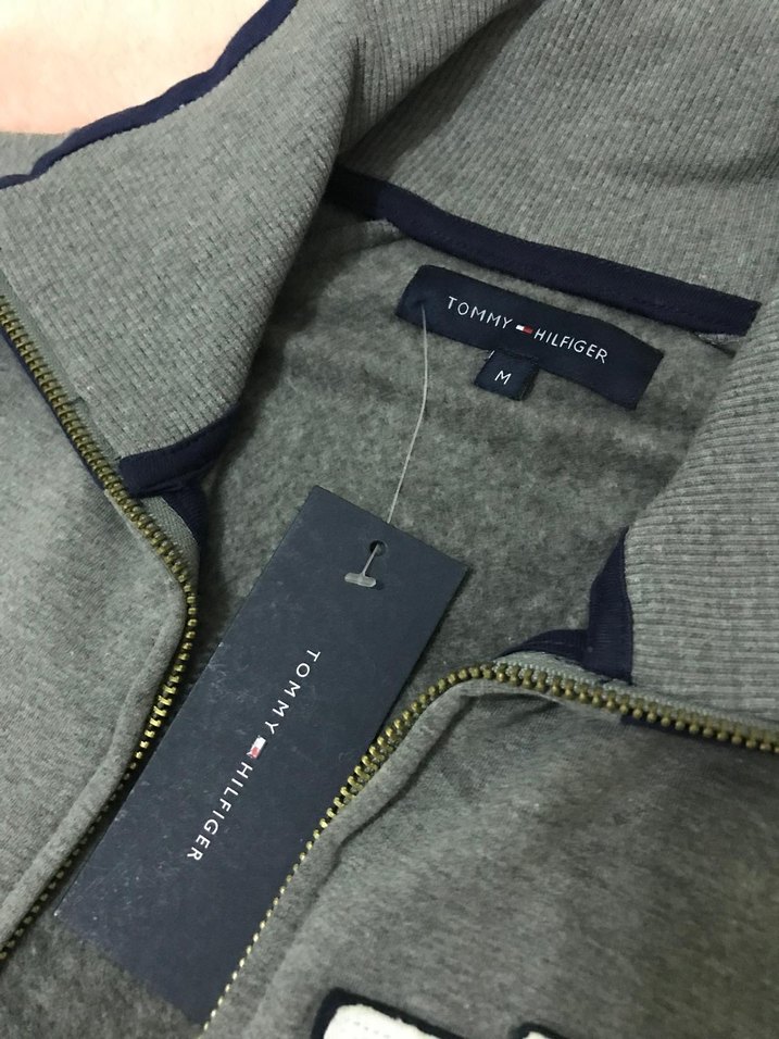 Gri Fermuarlı Yüksek Yakalı Erkek Sweatshirt - Görsel 4