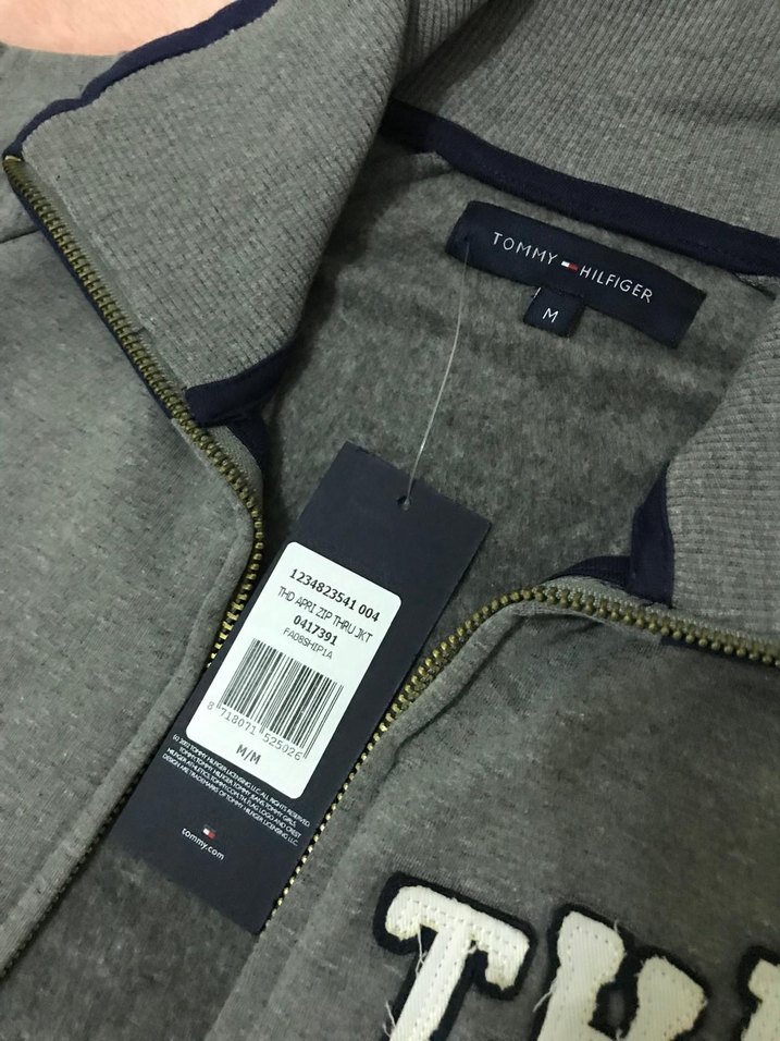 Gri Fermuarlı Yüksek Yakalı Erkek Sweatshirt - Görsel 2