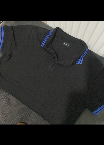 Altınyıldız Erkek Siyah Polo Yaka Tişört