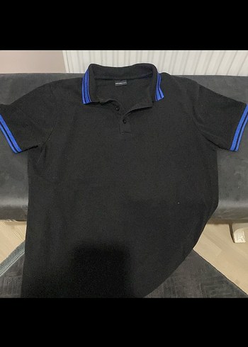 m Beden Erkek Siyah Polo Yaka Tişört