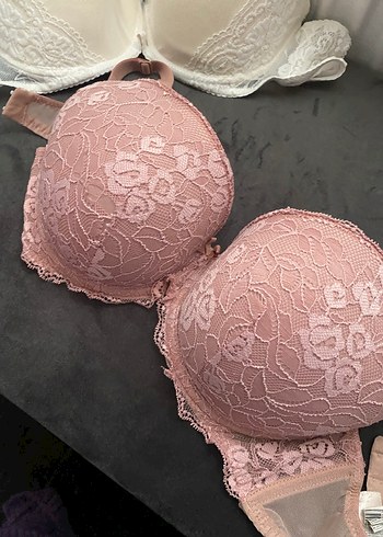 Pembe Dantel Vintage Bohem Sütyen