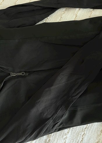 s Beden Fermuarlı Siyah Kadın Bodysuit Bluz