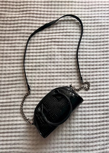 Siyah Stradivarius çanta