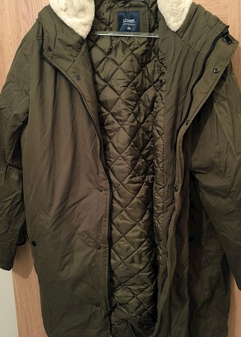 Kapüşonlu Unisex Haki Midi Mont