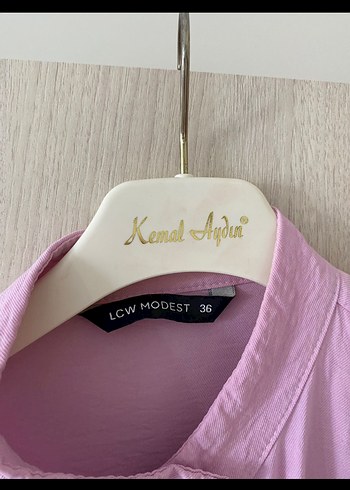 LC Waikiki Pembe Piliseli Uzun Keten Tunik