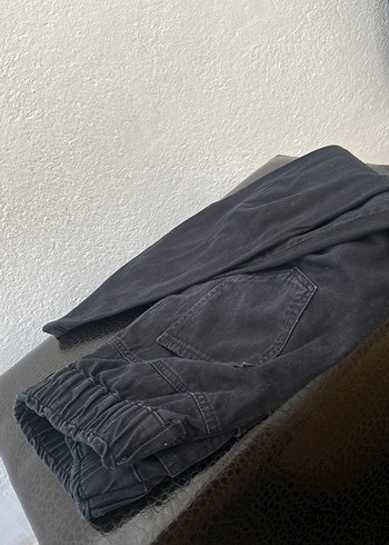 Defacto Düğmeli Siyah Midi Kadın Denim Pantolon