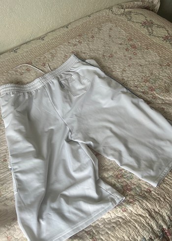 Erkek Beyaz Spor Kapri Fermuarlı Cepli - Görsel 2