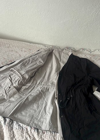 Kadın çift taraflı yağmurluk - Görsel 2