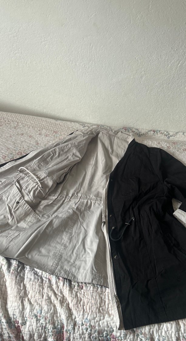 Kadın çift taraflı yağmurluk - Görsel 2