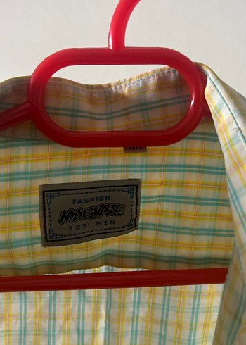 Sarı Pamuklu Kısa Kollu Erkek Gömlek - Görsel 2