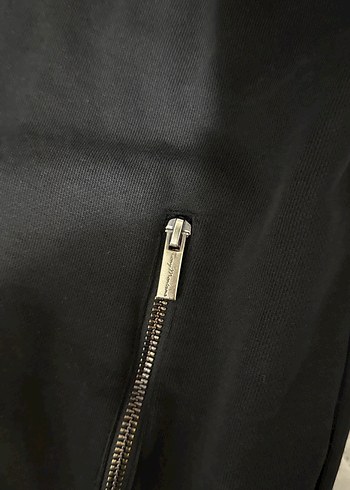 xxl Beden siyah Renk Fermuarlı Siyah Erkek Sweatshirt