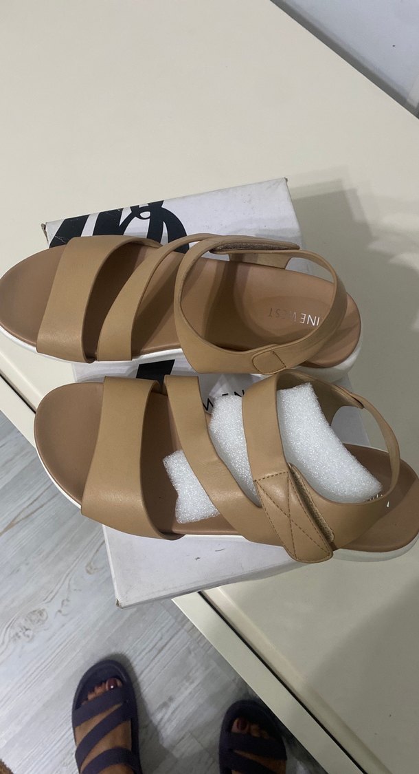 Bej Dolgu Topuklu Kadın Sandalet - Görsel 2