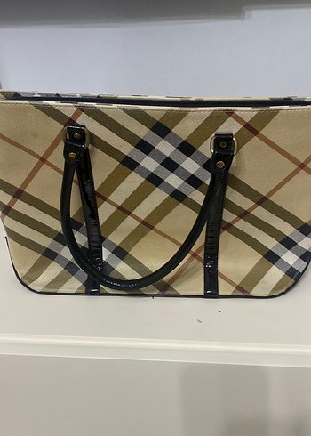 Burbery desenli kadın çanta - Görsel 2