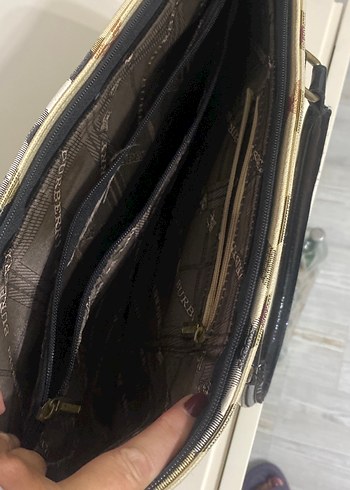 Burbery desenli kadın çanta - Görsel 3