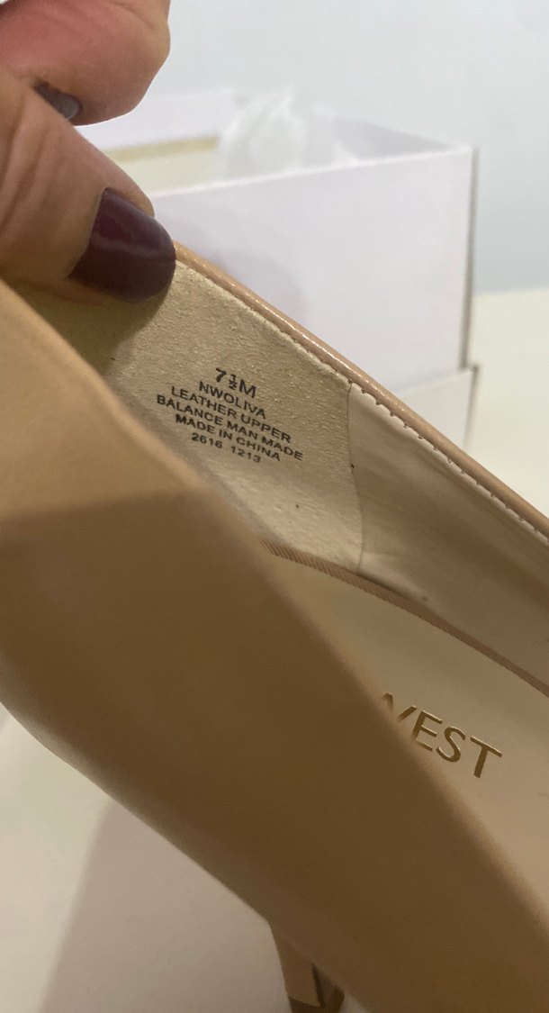 Bej Deri Stiletto Topuklu Kadın Ayakkabı - Görsel 5