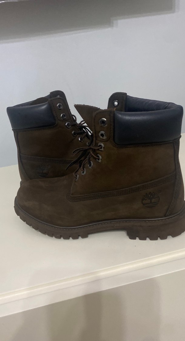 Kahverengi Süet Erkek Günlük Bot sadece 2 kez giyildi - Görsel 5