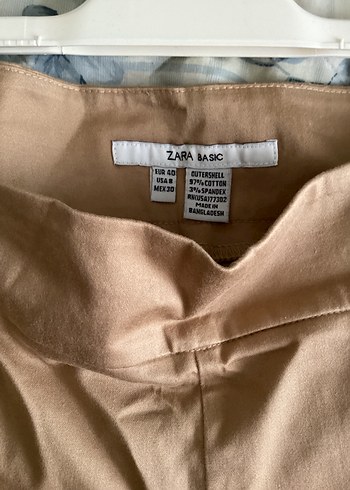 40 Beden Bej Kadın Kumaş Pantolon Midi Boy