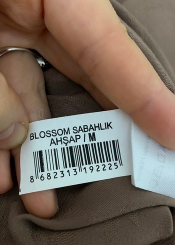 Ahşap Bağlamalı Uzun Kadın sabahlık - Görsel 9