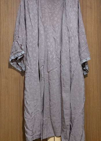 Ahşap Bağlamalı Uzun Kadın sabahlık - Görsel 8