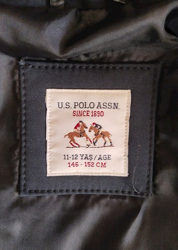 Uspa 11 12 yas koyu lacivert Kapüşonlu deri Kış Montu - Görsel 4