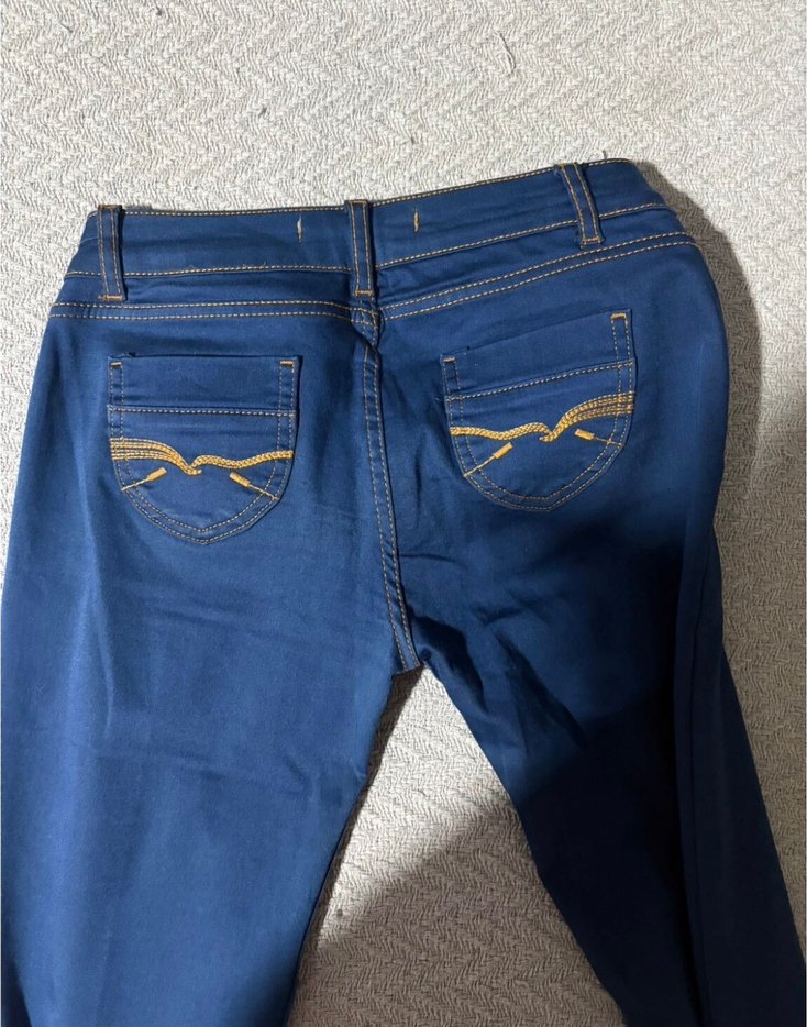 Y2K Lacivert düşük Bel Jean Pantolon — görsel 3/4