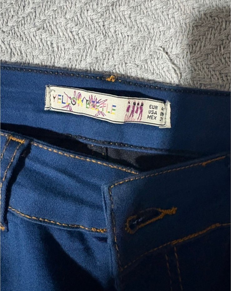 Y2K Lacivert düşük Bel Jean Pantolon — görsel 2/4