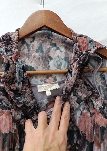 s Beden çeşitli Renk Kadın Mor Pilili Midi Bohem Elbise