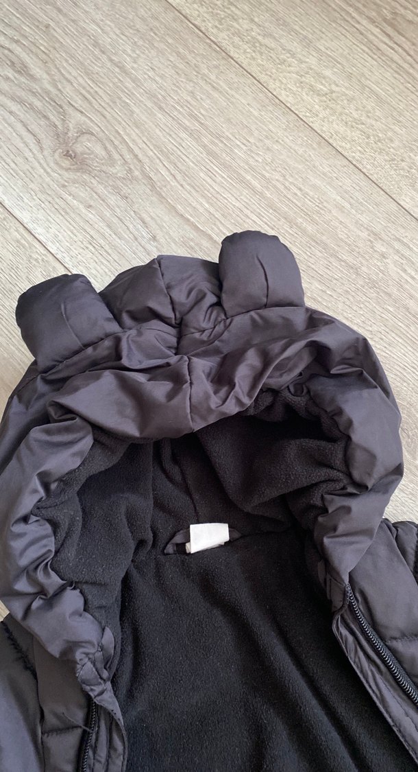 Kürklü Siyah Bebek Tulumu - Görsel 4