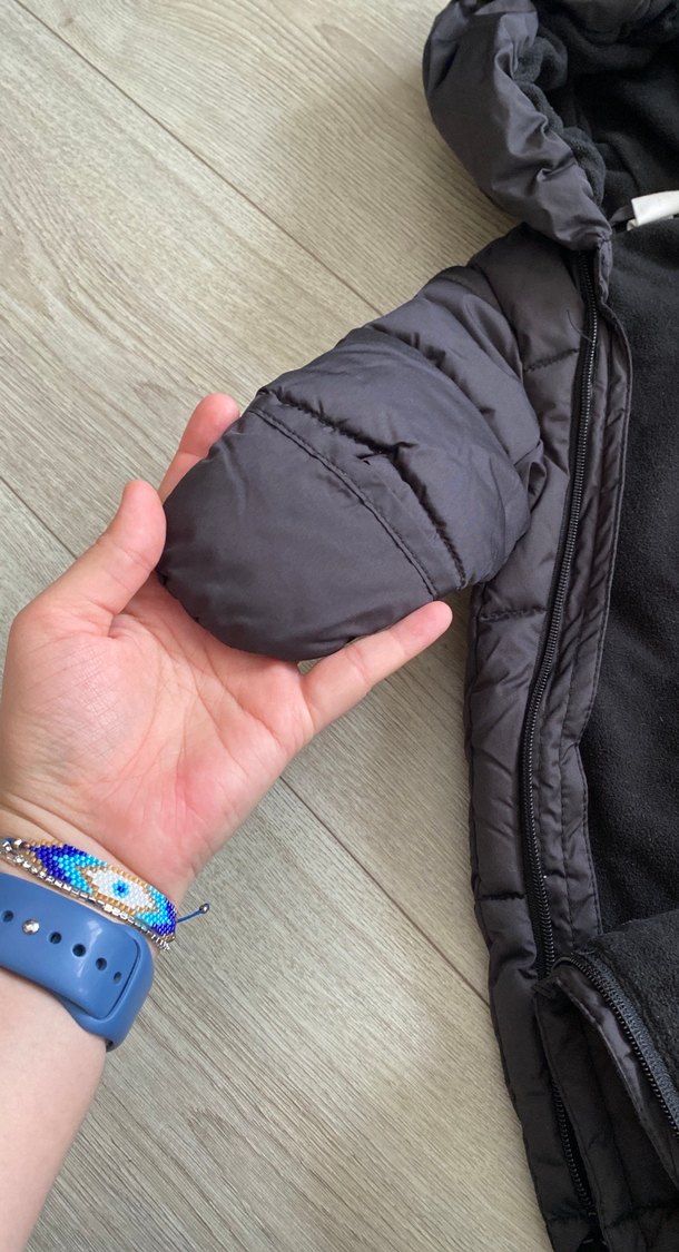 Kürklü Siyah Bebek Tulumu - Görsel 5