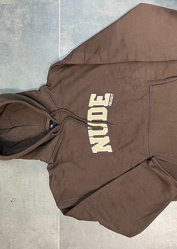 Kahverengi Kapüşonlu Kadın Sweatshirt