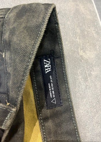 Zara Siyah Rahat Kesim Midi Kot Pantolon