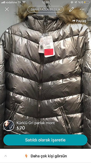 Gri mont kürklü 
