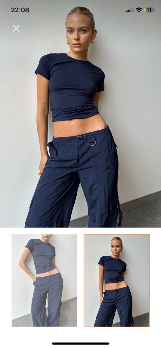 KISA KOLLU BASİC TSHİRT - Görsel 3