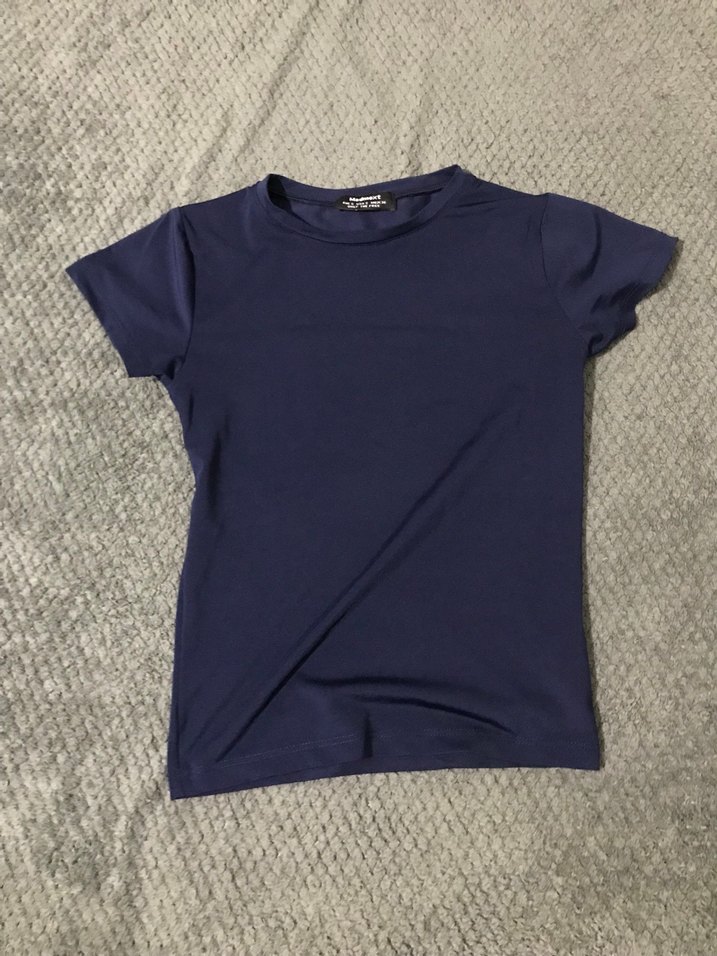 KISA KOLLU BASİC TSHİRT - Görsel 2