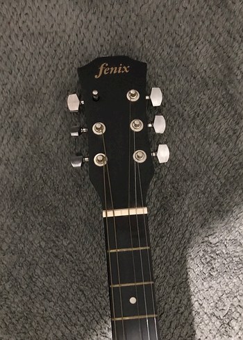FENİX MAT SİYAH AKUSTİK GİTAR - Görsel 2