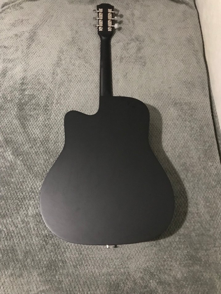 FENİX MAT SİYAH AKUSTİK GİTAR - Görsel 3