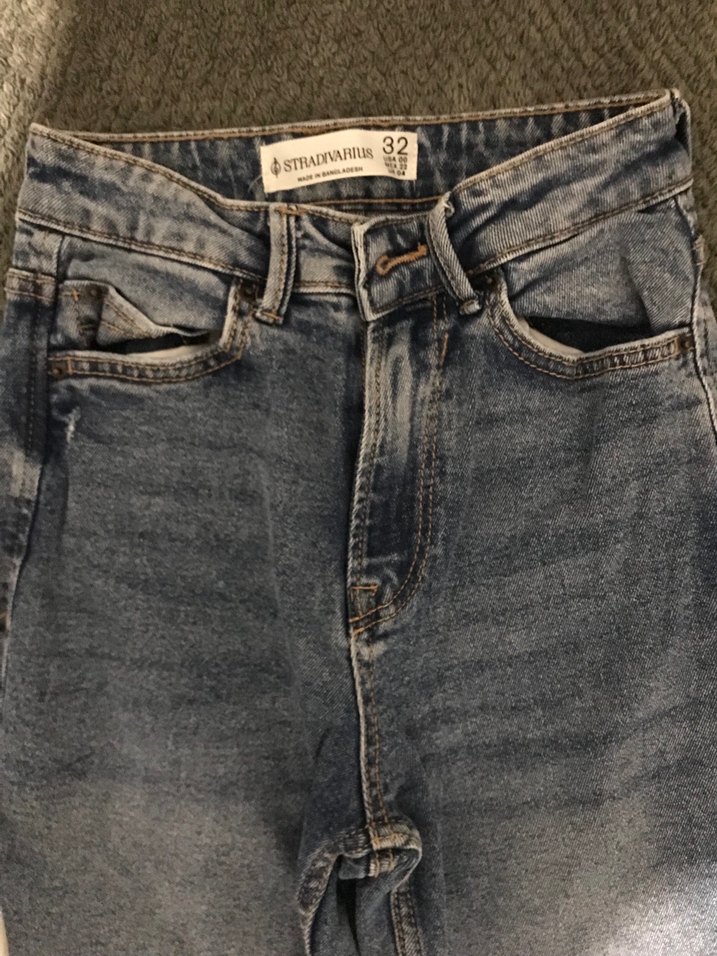 STRADİVARİUS MAVİ MOM JEAN - Görsel 2