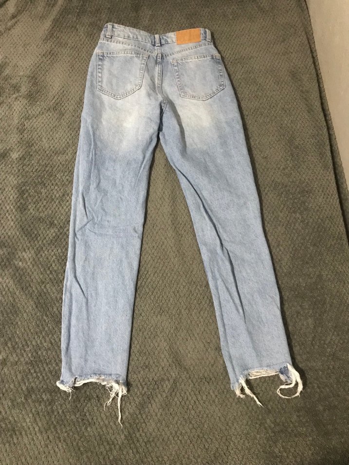 Bershka Yırtık Mom Jean - Görsel 3