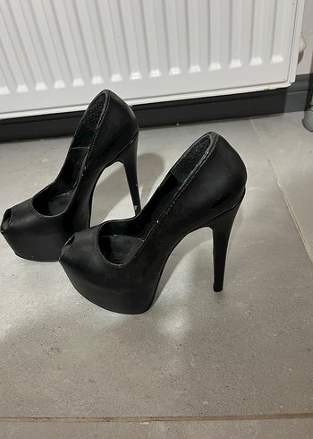 Parlak Siyah Stiletto - Görsel 6