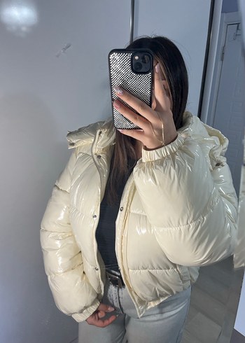 Koton Beyaz Midi Şişme Kadın Mont