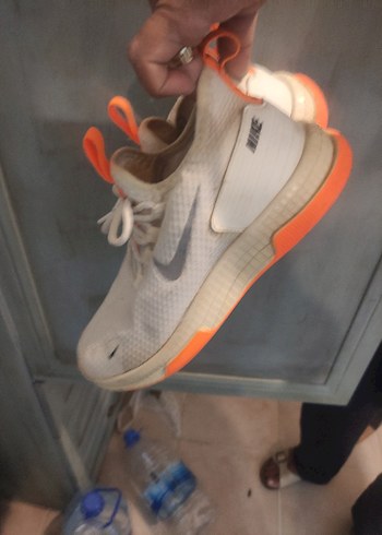 Nike Beyaz Turuncu Dolgu Topuklu Spor Ayakkabı
