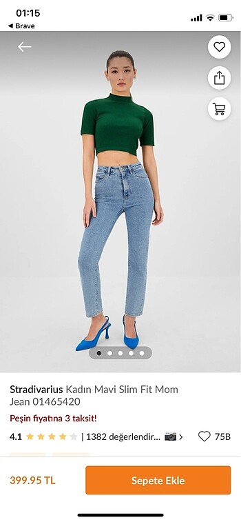 Stradivarius mom jean