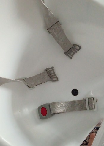 BabyJem Beyaz ve Gri Ayaklı Bebek Mama Sandalyesi