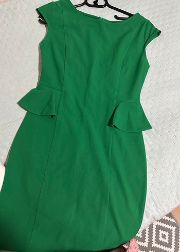 Yeşil Midi Kadın Elbise - Görsel 3